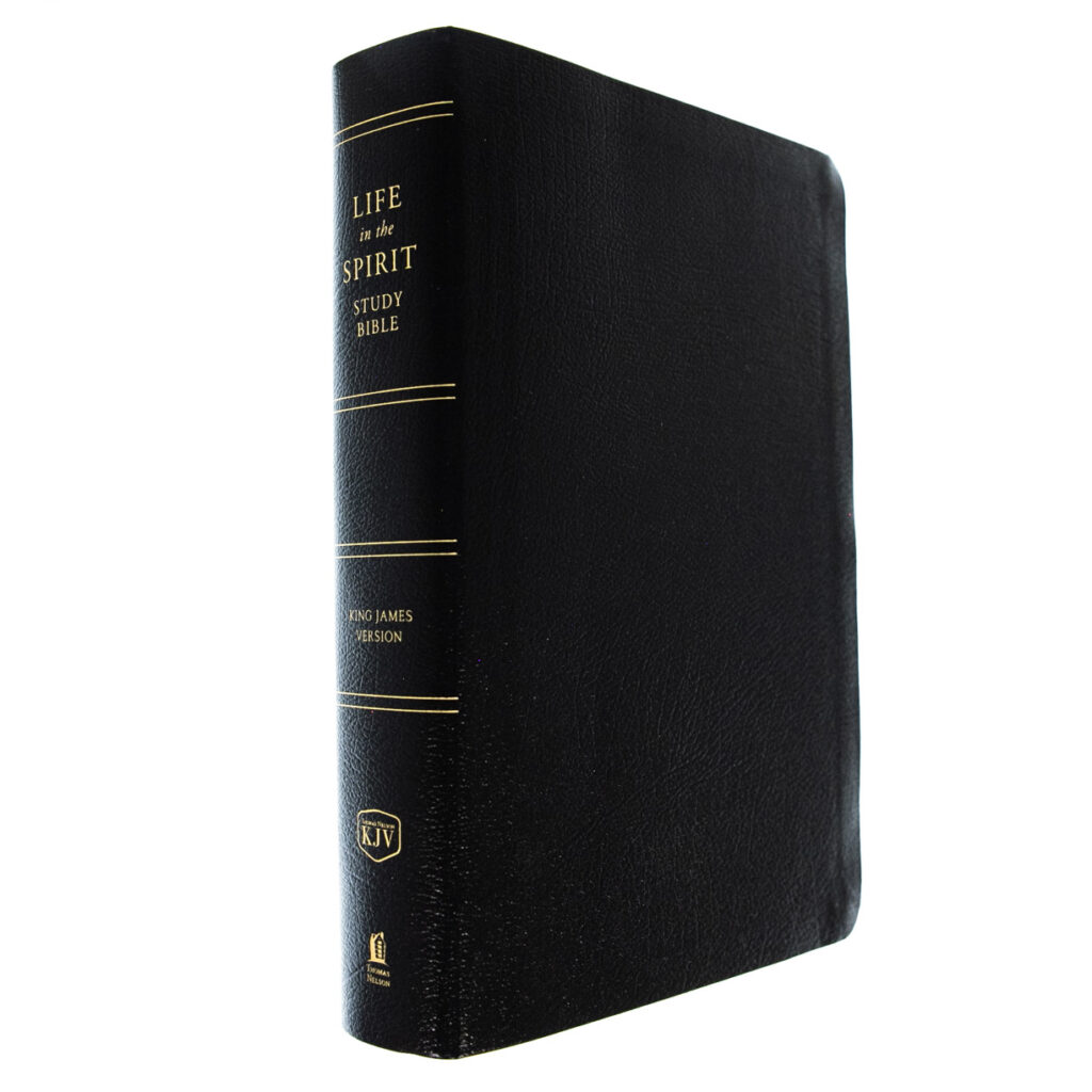 Image of KJV Life In The Spirit Study Bible-Black Bonded Leather Indexed