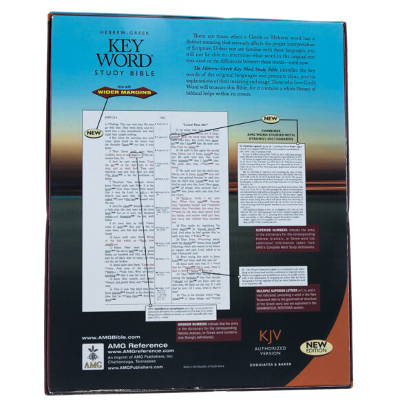 KJV Hebrew-Greek Key Word Study-Black Bonded Leather 206 0358 5