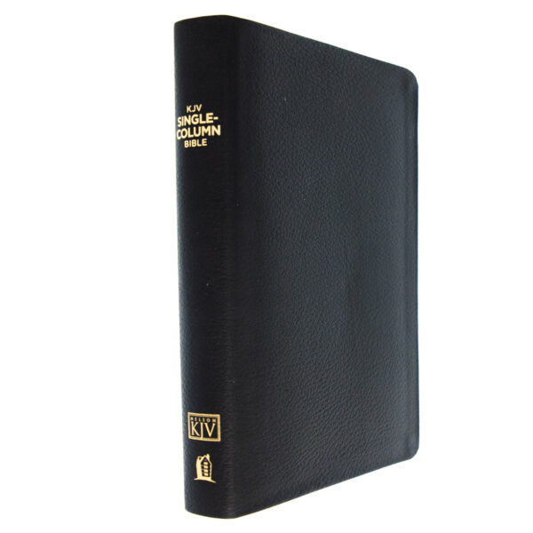 KJV Black, Genuine Leather, Single-Column Bible -Out of Print 206 0436 2