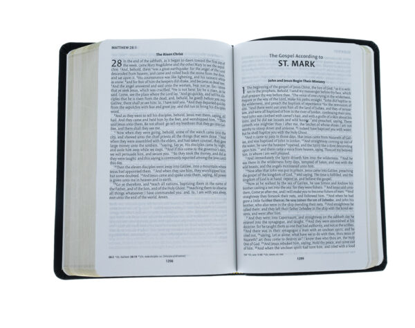 KJV Black, Genuine Leather, Single-Column Bible -Out of Print 206 0436 4