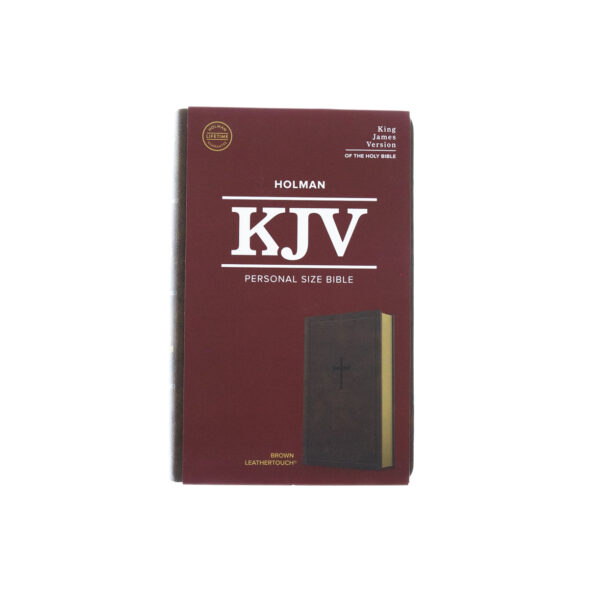 KJV Personal Size Bible, Brown Leathertouch - Image 2