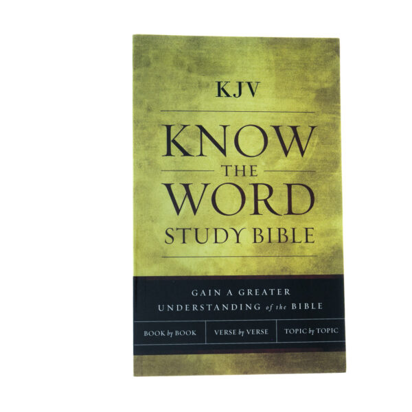 KJV, Know The Word Study Bible, Paperback, Red Letter Edition: 206 0718 1