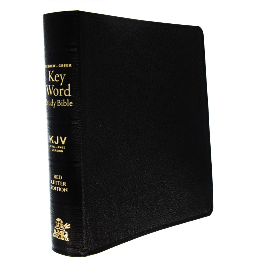 Image of KJV Hebrew-Greek Key Word Study Bible, Genuine Leather, Black Indexed