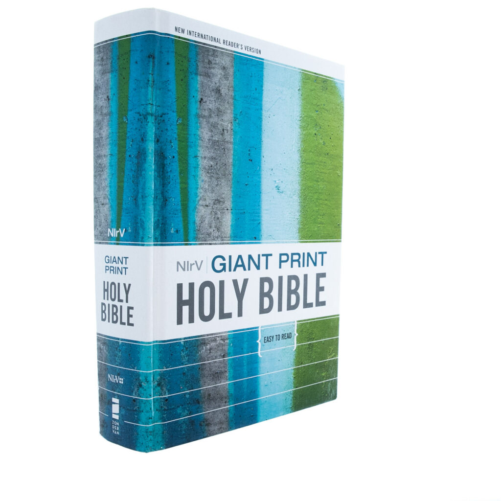 Image of NIrV Giant Print Holy Bible-Hardcover Blue and Green