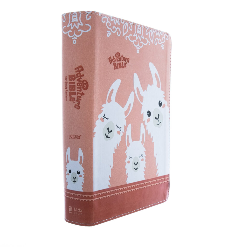Image of NIRV Adventure Bible for Early Readers pink with Llamas