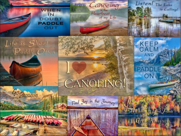 Puzzle Canoe Collage 1000 Pc.