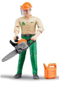 Image of Logging Man w/ Accessories Bruder 60030