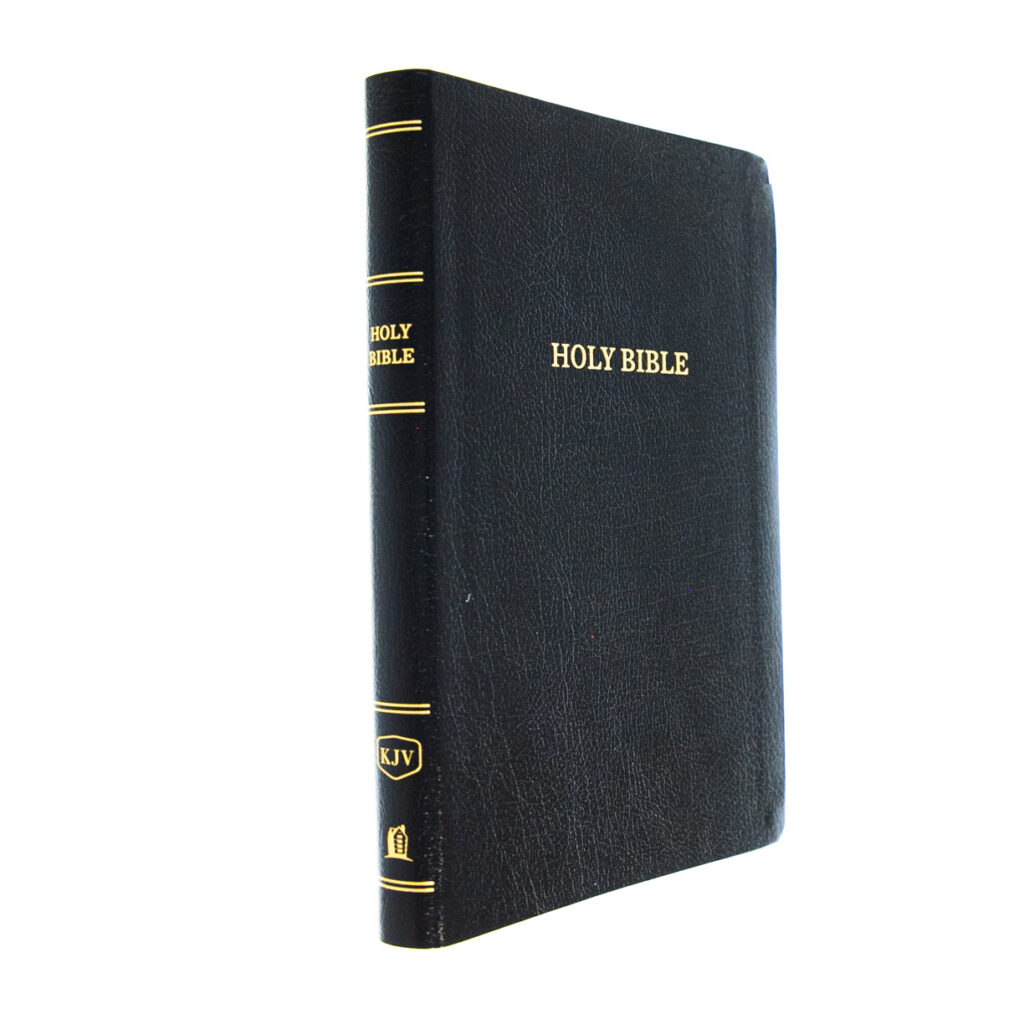 Image of KJV, Thinline Reference Bible, Bonded Leather, Black, Indexed, Red