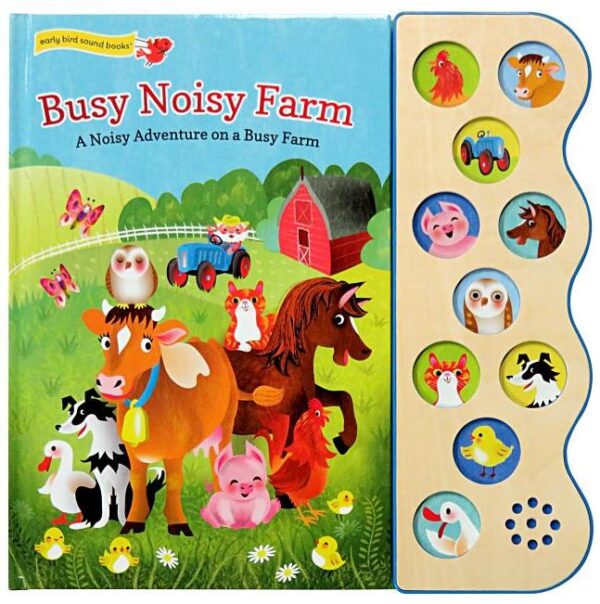 Busy Noisy Farm Children's Song Book with 10 Sing-Along