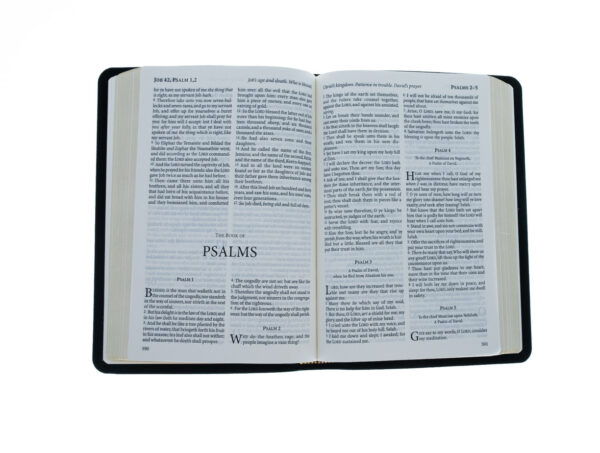 KJV Windsor Text Bible-Black Calfskin Leather 200 0561 3