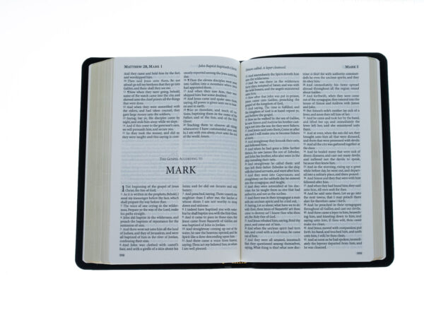 KJV Windsor Text Bible-Black Calfskin Leather 200 0561 4