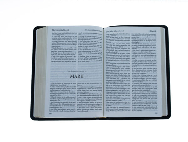 KJV Windsor Text Bible-Black Calfskin Leather 200 0561 5