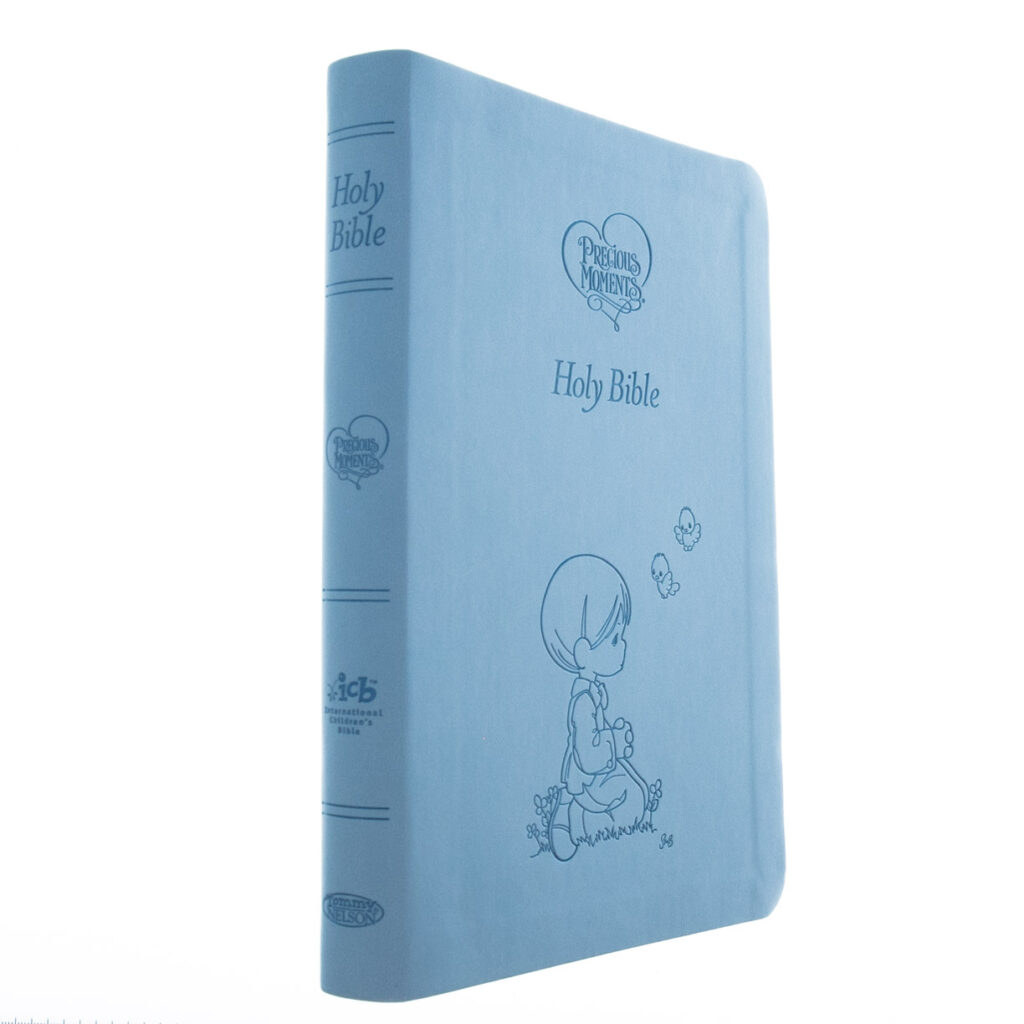 Image of ICB Precious Moments Holy Bible – Blue Edition Imitation Leather
