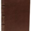 NKJV Single-Column Wide-Margin Reference Bible Brown Leathersoft
