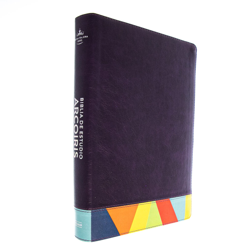 Image of RVR 1960 Biblia de Estudio Arcoiris, morado/multicolor