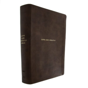 Image of NET Love God Greatly Bible, Brown Indexed