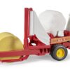 Bale Wrapper w/ Yellow and White Bale