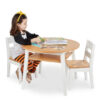 Wooden Round Table & Chairs Set - Image 2