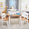 Wooden Round Table & Chairs Set - Image 3