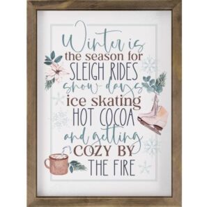 Image of Wall Art – Winter Is The Season 13″ x 17″ – Discontinued