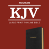 KJV Large Print Thinline Bible, Black Leathertouch - Large Print - Image 2