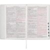 KJV Bible White Faux Leather Large Print Thinline Thumb Index - Image 6