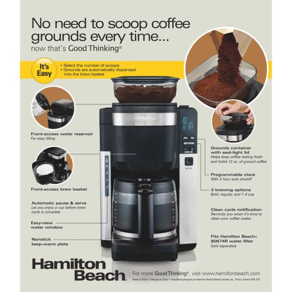 Coffee Maker 12 Cup with Auto Coffee Dispenser 352 0168 8 1