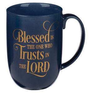 Image of Ceramic Mug – Blessed Is The One Navy 15 oz