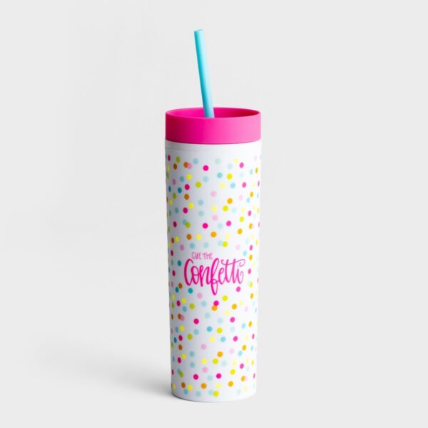 Straw Tumbler - Cue the Confetti 465 0086 0