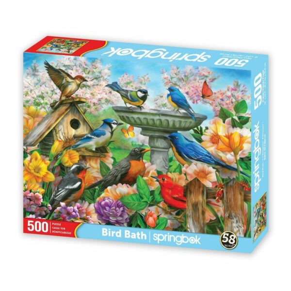 500 Pc Puzzle - Bird Bath 654 0254 1