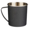 Do Not Be Shaken Black Camp-style Stainless Steel Mug - Psalm 16:8 - Image 2
