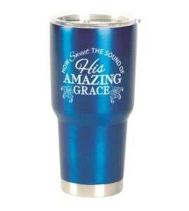 Image of Tumbler How Sweet the Sound Blue 30oz.