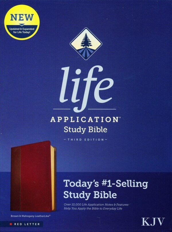 KJV Life Application Study Bible, Red Letter, Leatherlike, Brown/ 206 0809 1