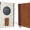 NIV, Giant Print Compact Bible, Leathersoft, Brown, Comfort Print - Image 2