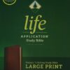 NLT Life Application Study Bible, Third Edition, Large Print LeatherLike,
