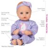Adora PlayTime Unicorn Glitter Baby 13" - Image 3