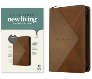 Image of NLT Large Print Thinline Reference Zipper Bible, Filament Enabled Edition