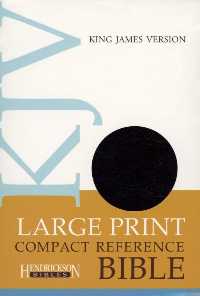 Image of KJV Large Print Reference Bible Black Imitation Leather