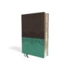 NIV, Life Application Study Bible, Personal Size, Leathersoft, Gray/Teal - Image 2