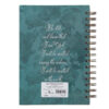 Journal Be Still and Know Large Wirebound in Purple Florals - Psalm 46:10 - Image 2