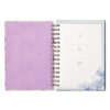 Journal Be Still and Know Large Wirebound in Purple Florals - Psalm 46:10 - Image 3