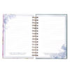Journal Be Still and Know Large Wirebound in Purple Florals - Psalm 46:10 - Image 4