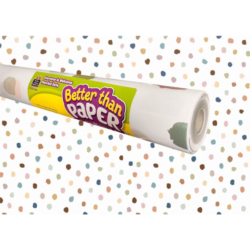 Image of Everyone is Welcome Painted Dots – Better Than Paper Bulletin Board Roll