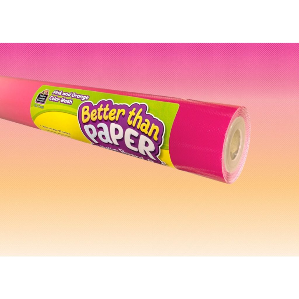 Image of Pink and Orange Color Wash – Better Than Paper Bulletin Board Roll