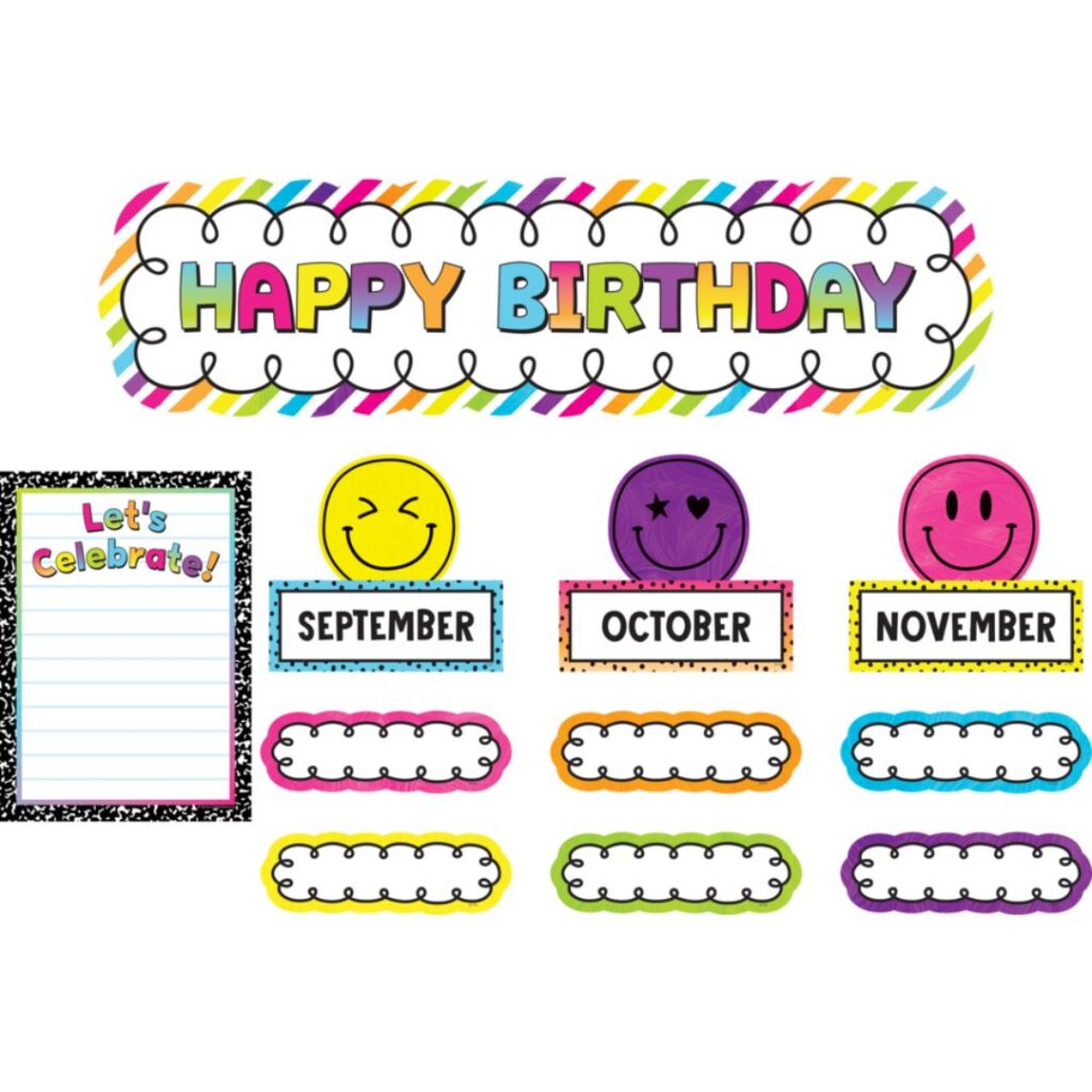 Image of Brights 4Ever – Happy Birthday Mini Bulletin Board
