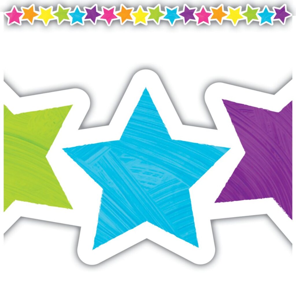 Image of Brights 4Ever – Stars Die-Cut Border Trim