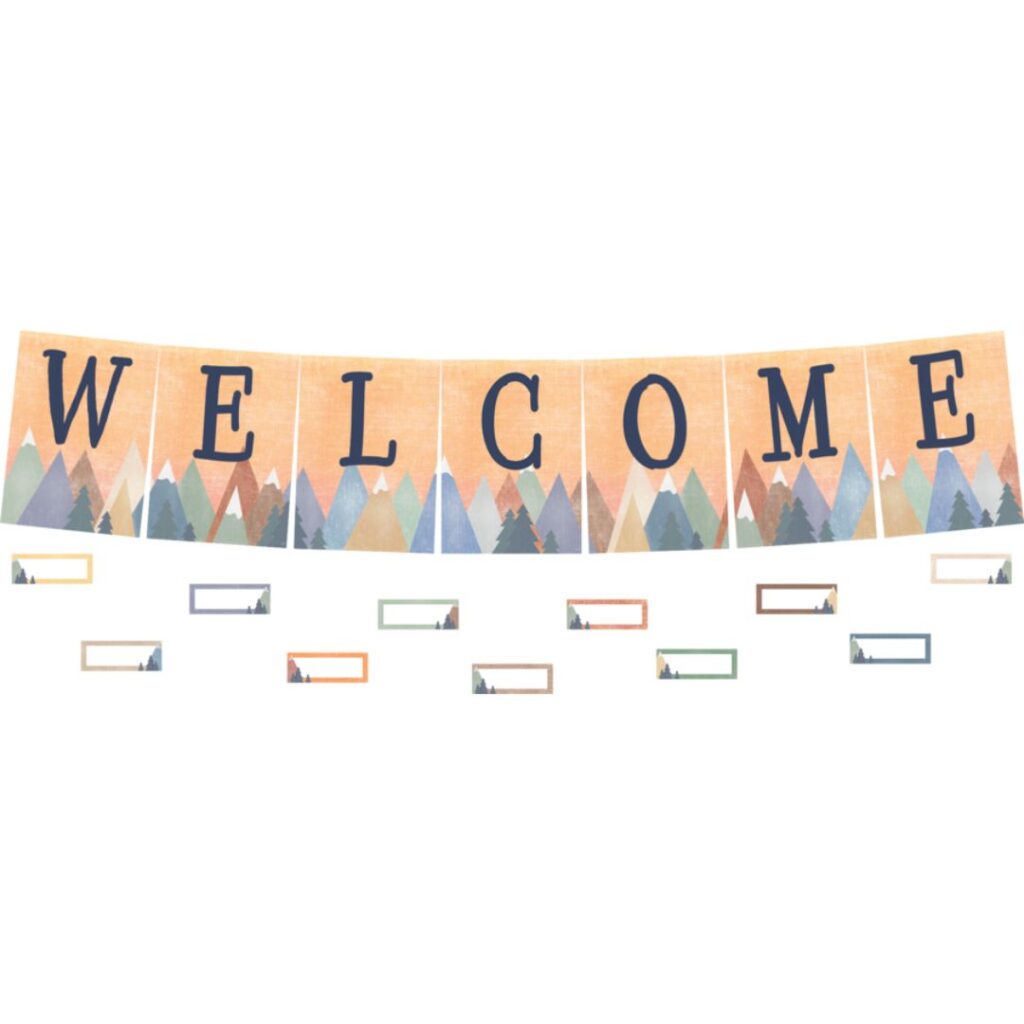 Image of Moving Mountains – Welcome Bulletin Board