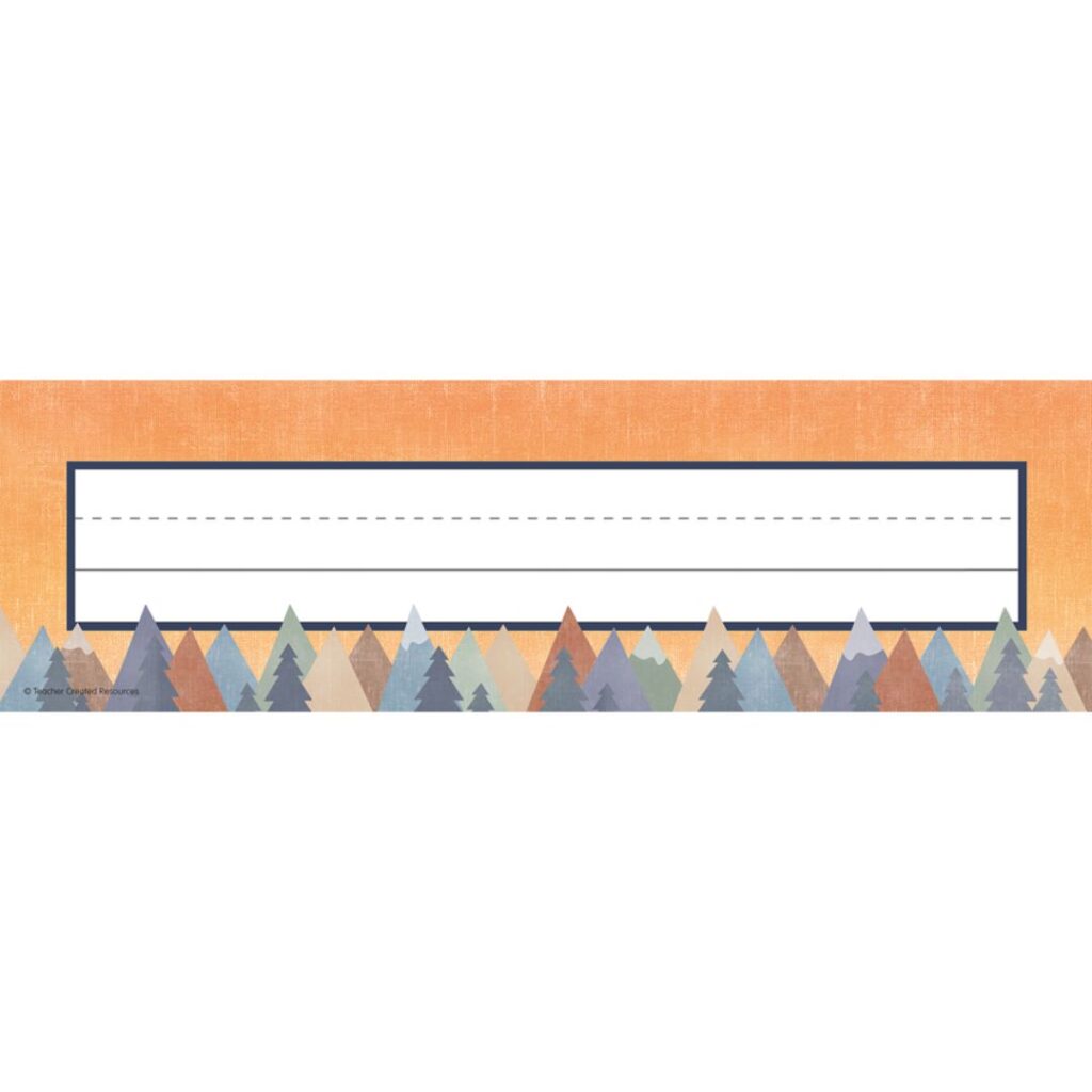 Image of Moving Mountains – Flat Name Plates