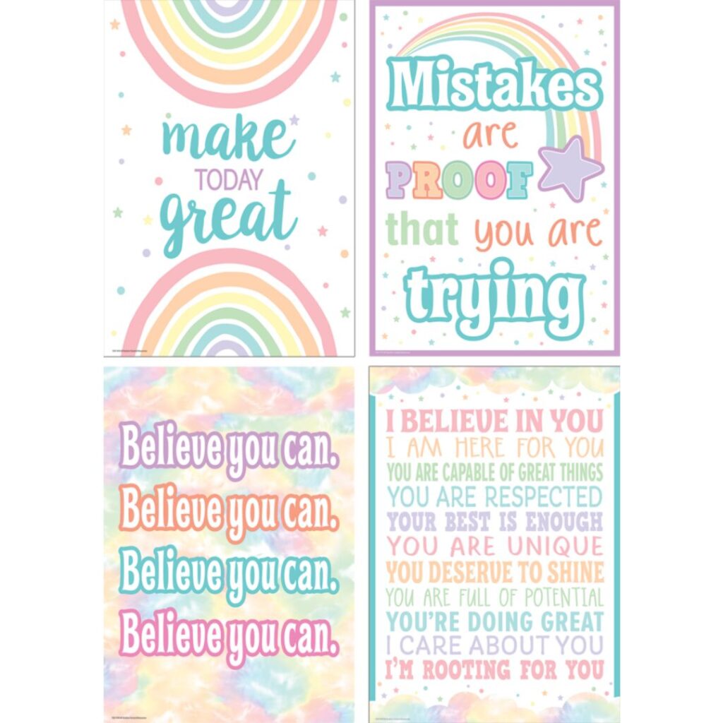 Image of Pastel Pop – Positive Poster Set (4)
