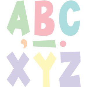 Image of Pastel Pop – 7″ Fun Font Letters